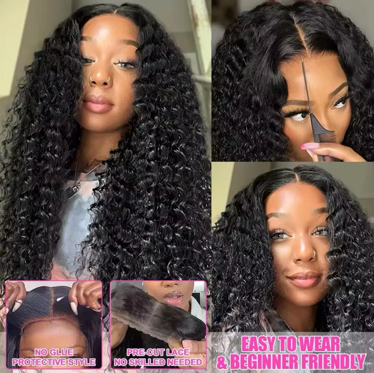 5x5 Deep Wave Ready-to-wear Glueless Wig - Slayed Wigs